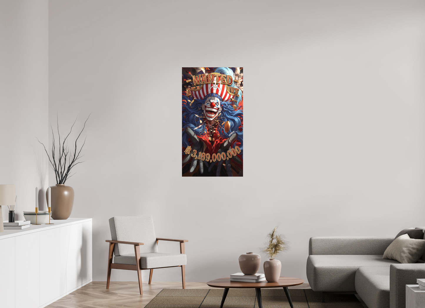 60 x 107,5 cm, METAL PRINT WANTED - BUGGY