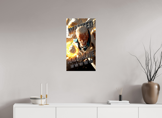 40 x 71,7 cm, PAPER PRINT WANTED - MONKEY D. GARP