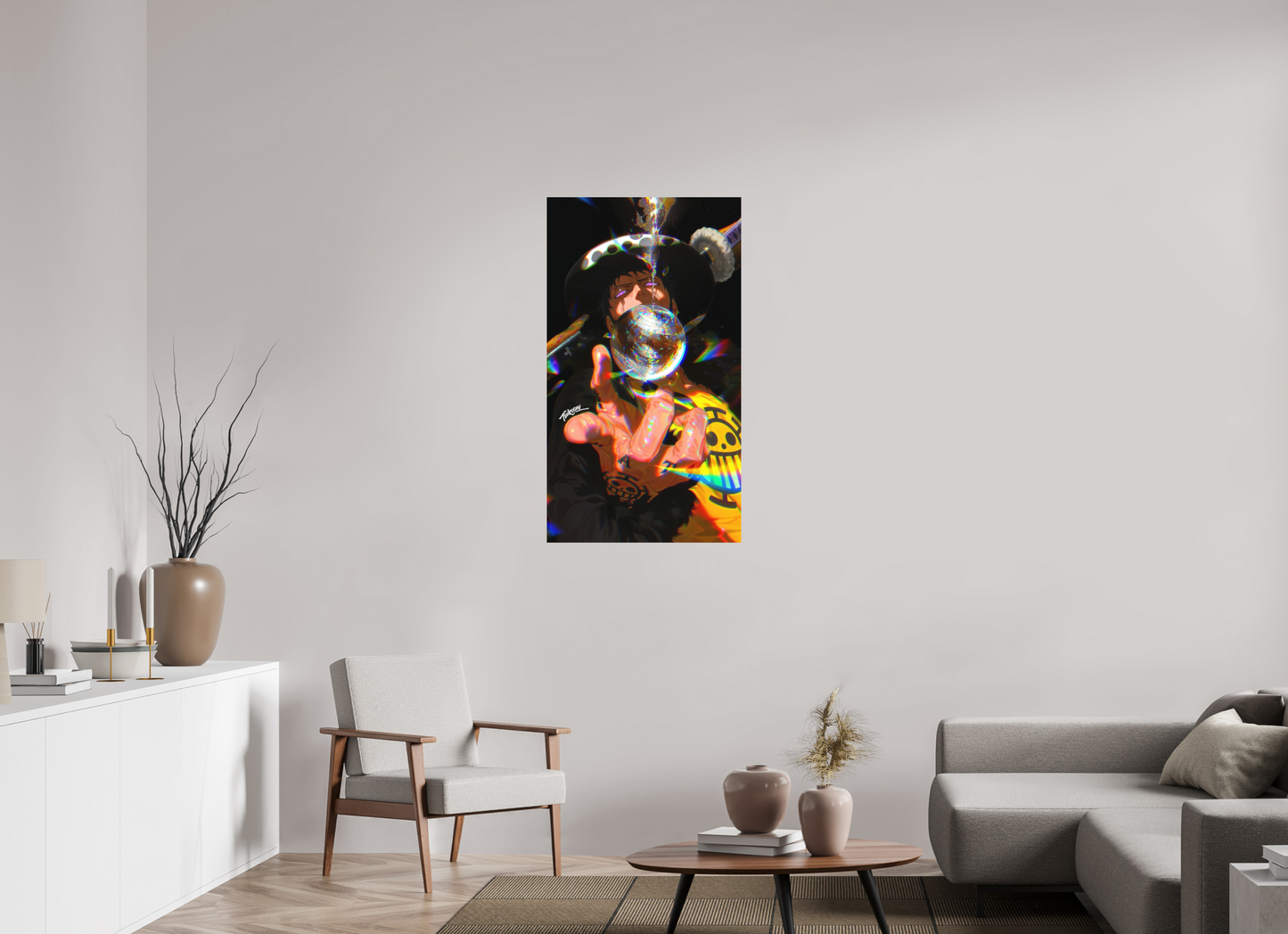 63 x 112 cm, METAL PRINT PRINTS - ASTRAL SPECTRUM - Trafalgar D. Law | One Piece