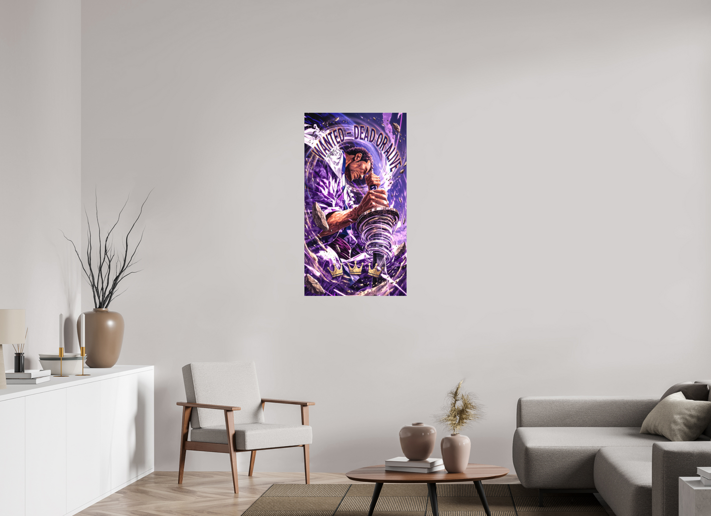 60 x 107,5 cm, METAL PRINT WANTED - ISSHO 'FUJITORA'