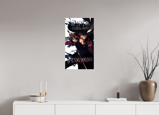 40 x 71,7 cm, PAPER PRINT WANTED - DRACULE MIHAWK