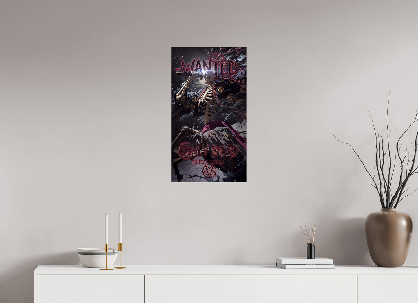 40 x 71,7 cm, PAPER PRINT WANTED - SAINT NUSGURO