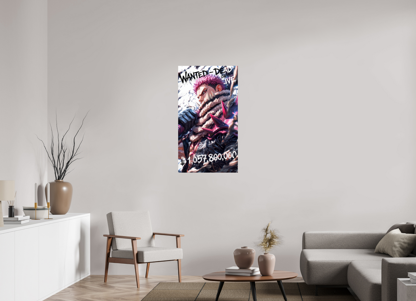 60 x 107,5 cm, PAPER PRINT WANTED - CHARLOTTE KATAKURI