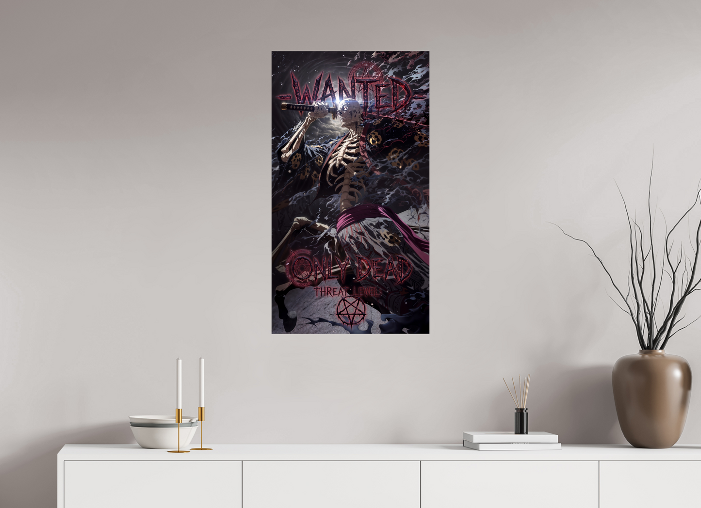 50 x 89,6 cm, PAPER PRINT WANTED - SAINT NUSGURO