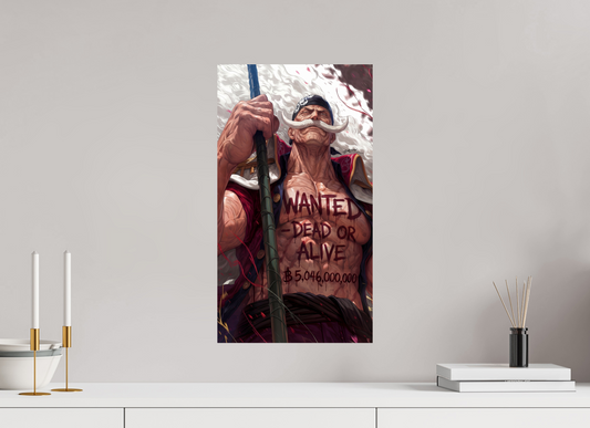30 x 53,8 cm, PAPER PRINT WANTED - WHITEBEARD