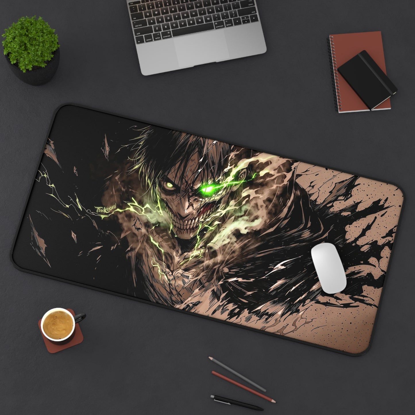 DESK MAT - AURA MONSTERS - Eren | Attack on Titan