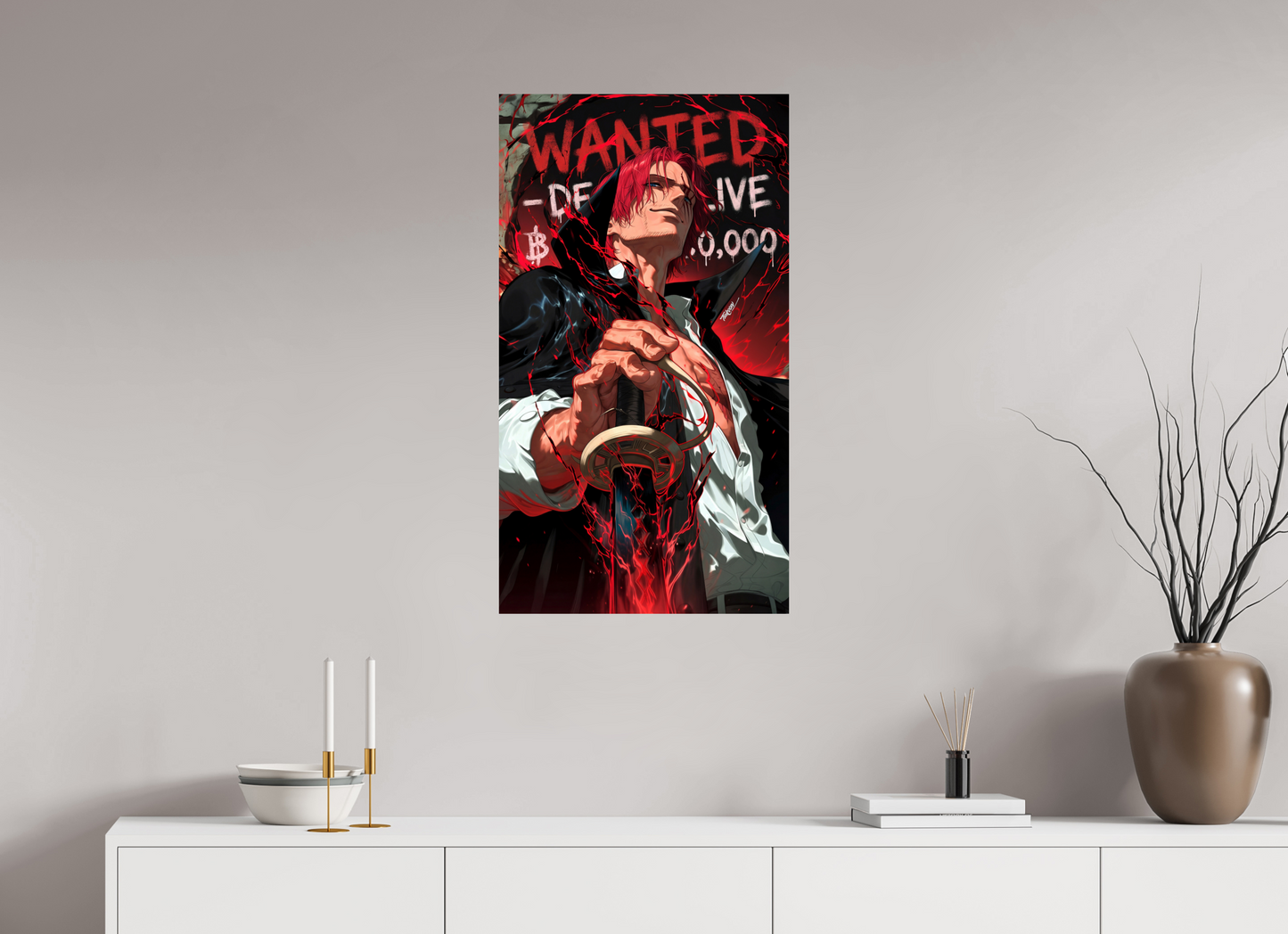 50 x 89,6 cm, PAPER PRINT WANTED - SHANKS