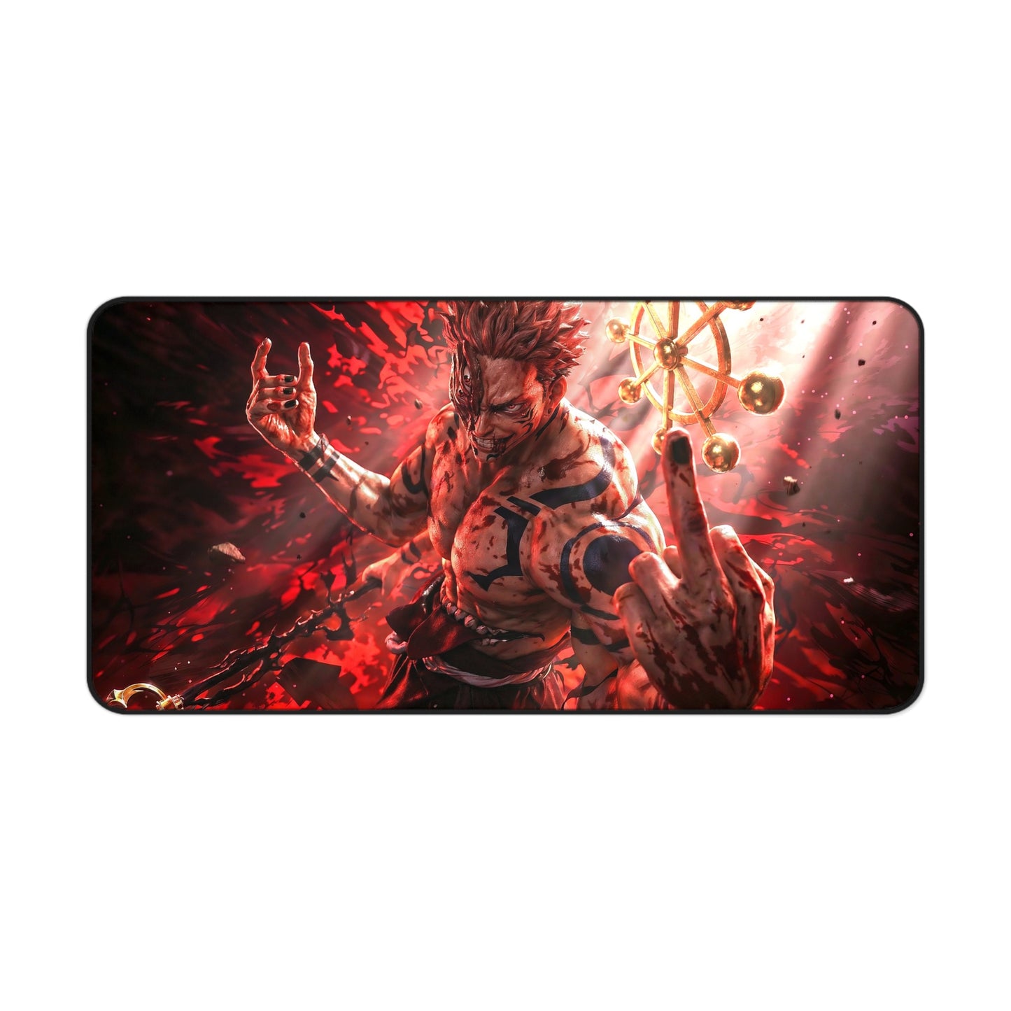 True Form Sukuna Desk Mat — Jujutsu Kaisen Gaming Mousepad