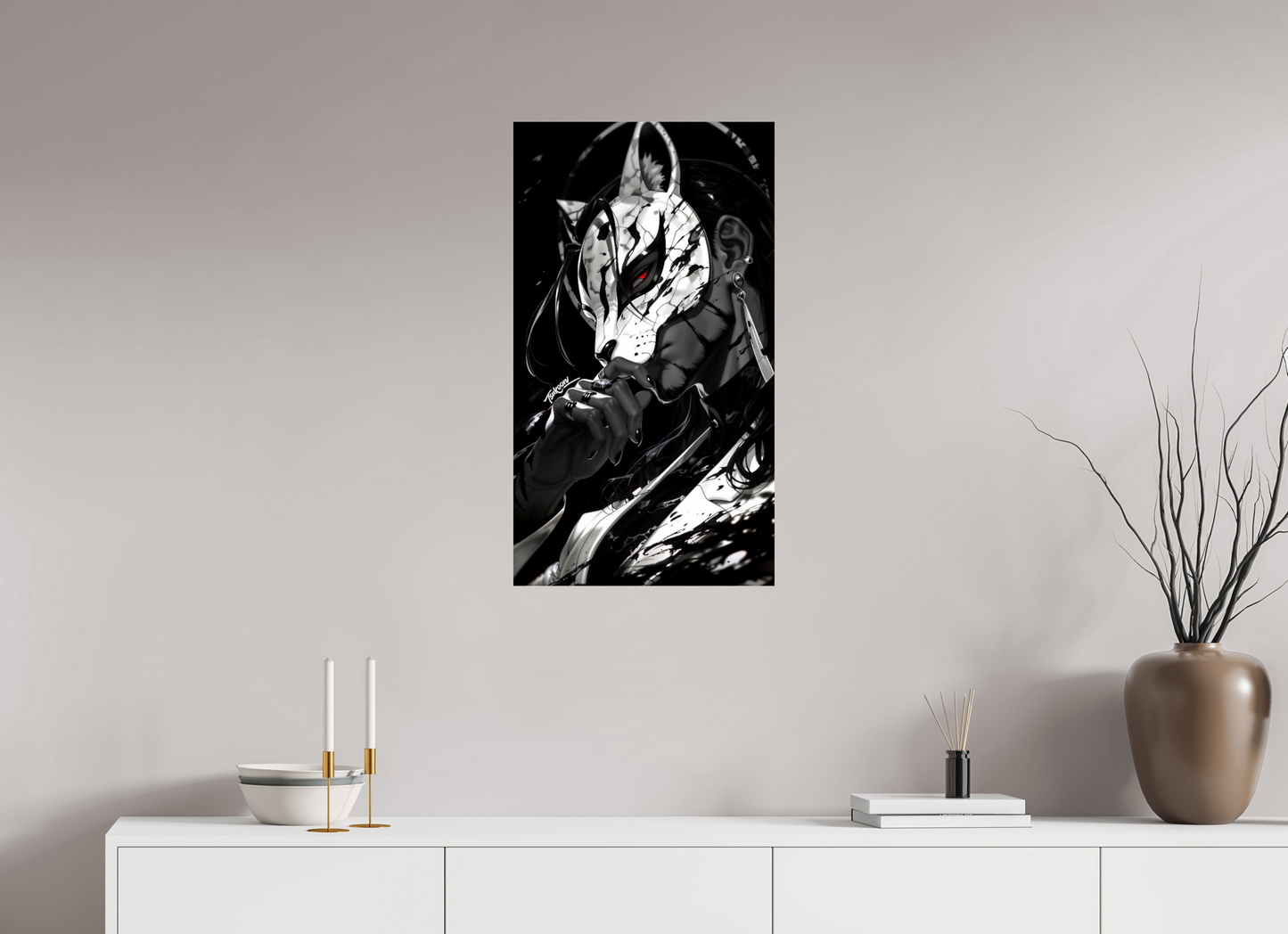 45 x 80 cm, PAPER PRINT MASQUERADE - ROB LUCCI