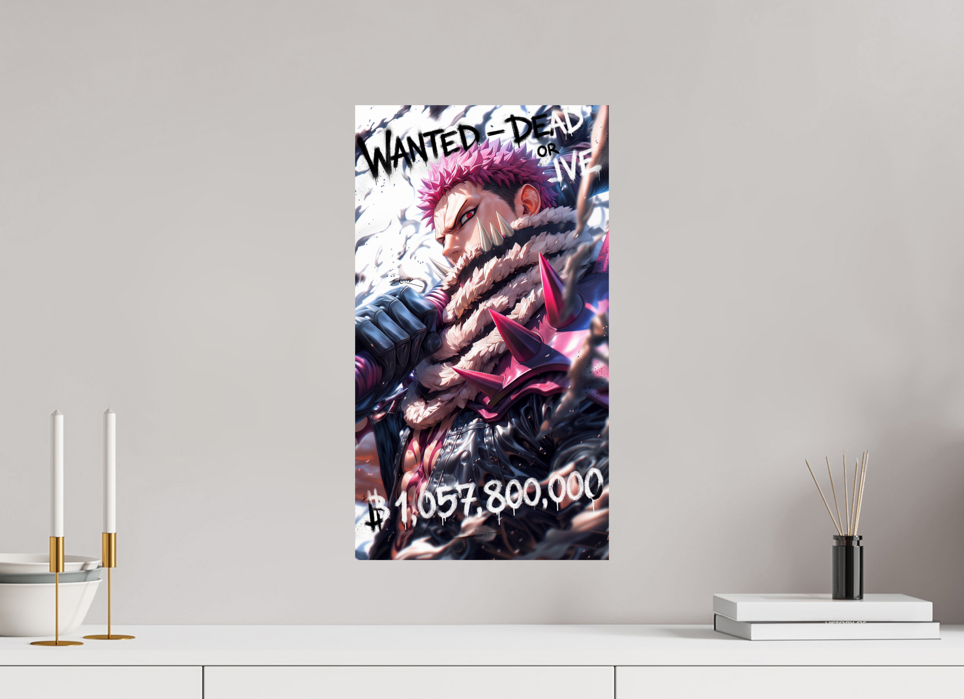 30 x 53,8 cm, PAPER PRINT WANTED - CHARLOTTE KATAKURI