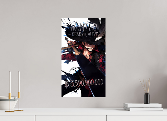 30 x 53,8 cm, PAPER PRINT WANTED - DRACULE MIHAWK