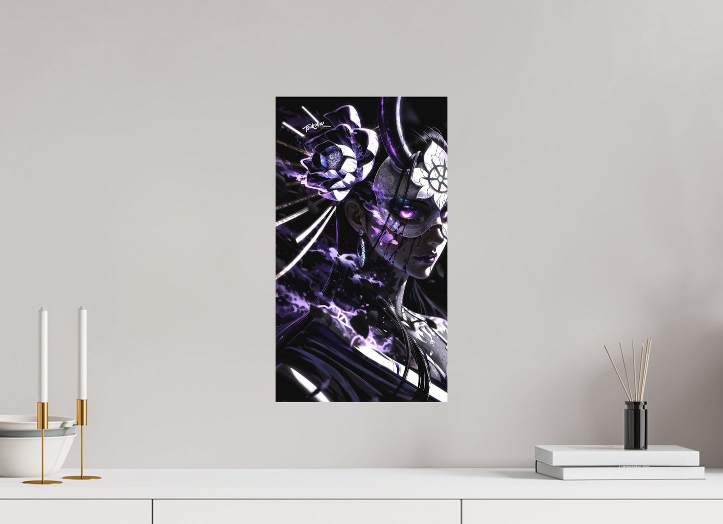 27 x 48 cm, METAL PRINT MASQUERADE - NICO ROBIN