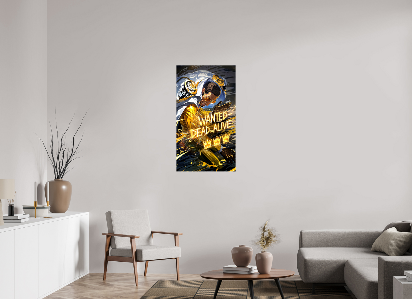 60 x 107,5 cm, PAPER PRINT WANTED - BORSALINO 'KIZARU'
