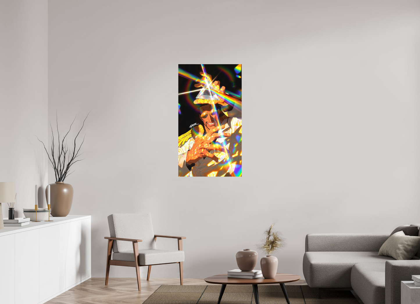 63 x 112 cm, METAL PRINT PRINTS - ASTRAL SPECTRUM - Borsalino 'Kizaru' | One Piece