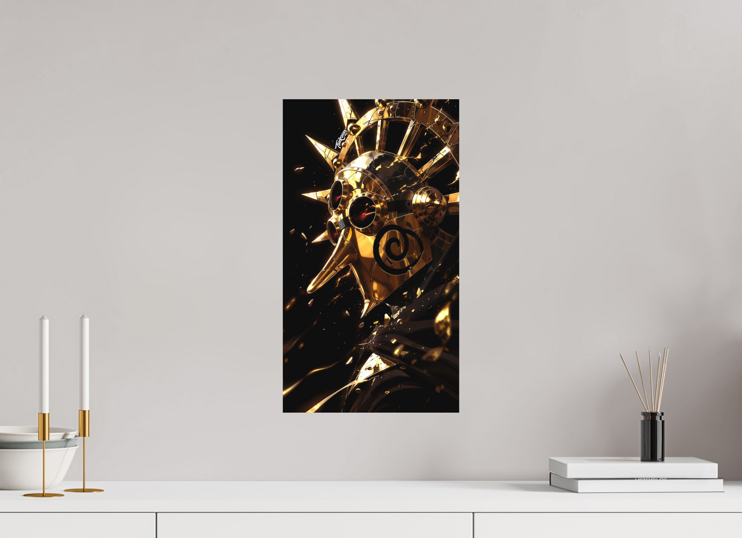 27 x 48 cm, METAL PRINT MASQUERADE - SOGEKING