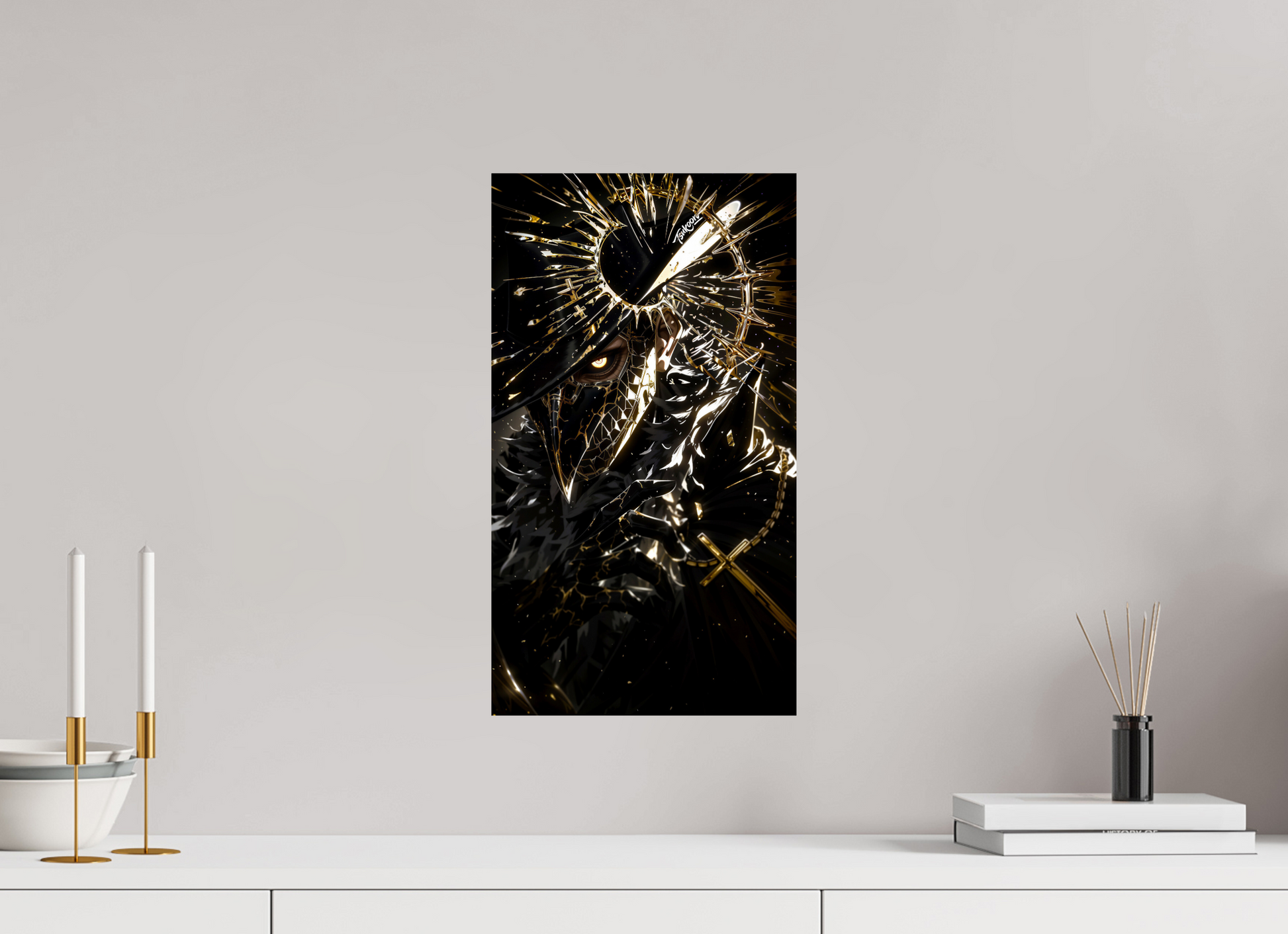 27 x 48 cm, PAPER PRINT MASQUERADE - MIHAWK