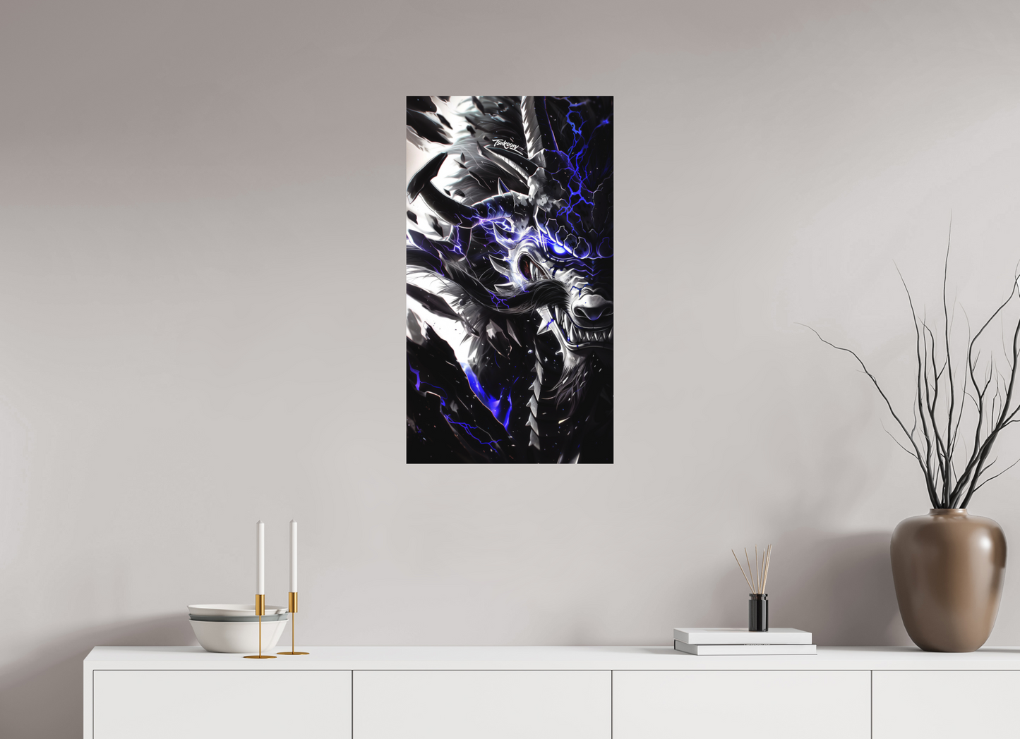 45 x 80 cm, METAL PRINT MASQUERADE - KAIDO
