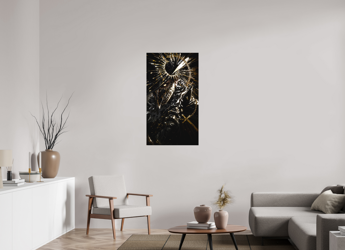 63 x 112 cm, METAL PRINT MASQUERADE - MIHAWK