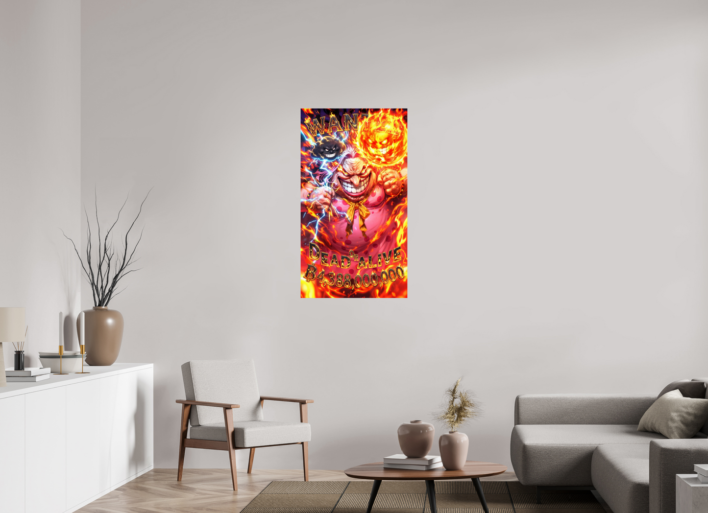 63 x 112 cm, PAPER PRINT WANTED - CHARLOTTE 'BIG MOM' LINLIN