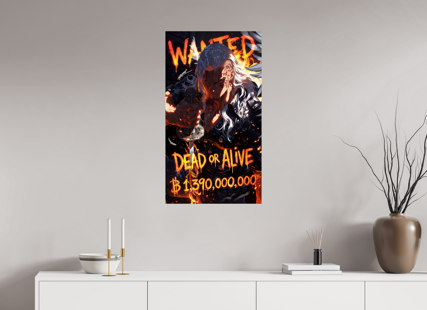50 x 89,6 cm, PAPER PRINT WANTED - KING