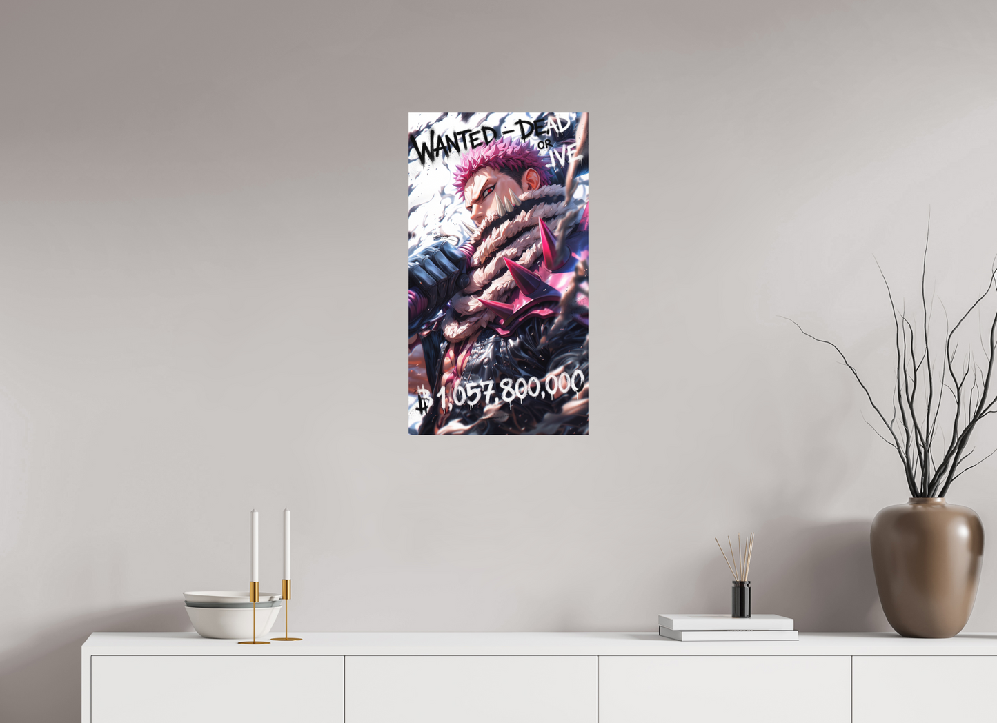 40 x 71,7 cm, METAL PRINT WANTED - CHARLOTTE KATAKURI