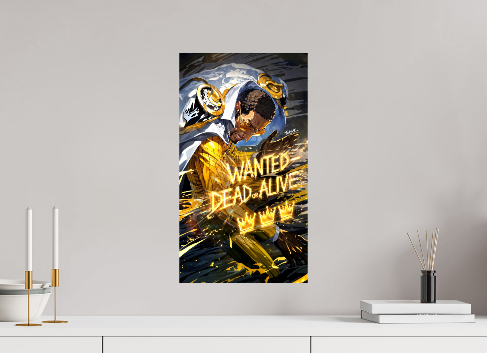 30 x 53,8 cm, PAPER PRINT WANTED - BORSALINO 'KIZARU'