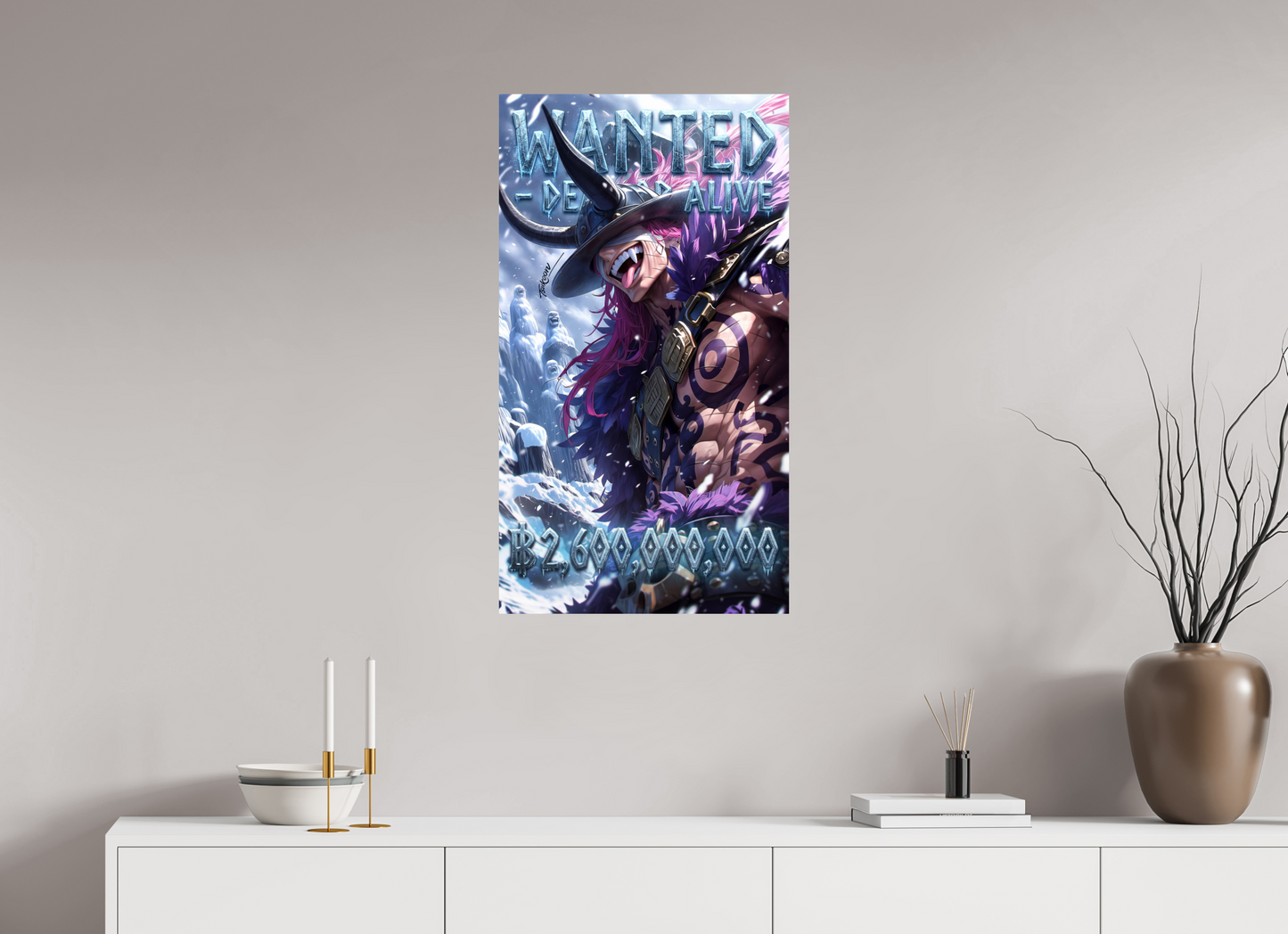 50 x 89,6 cm, PAPER PRINT WANTED - LOKI