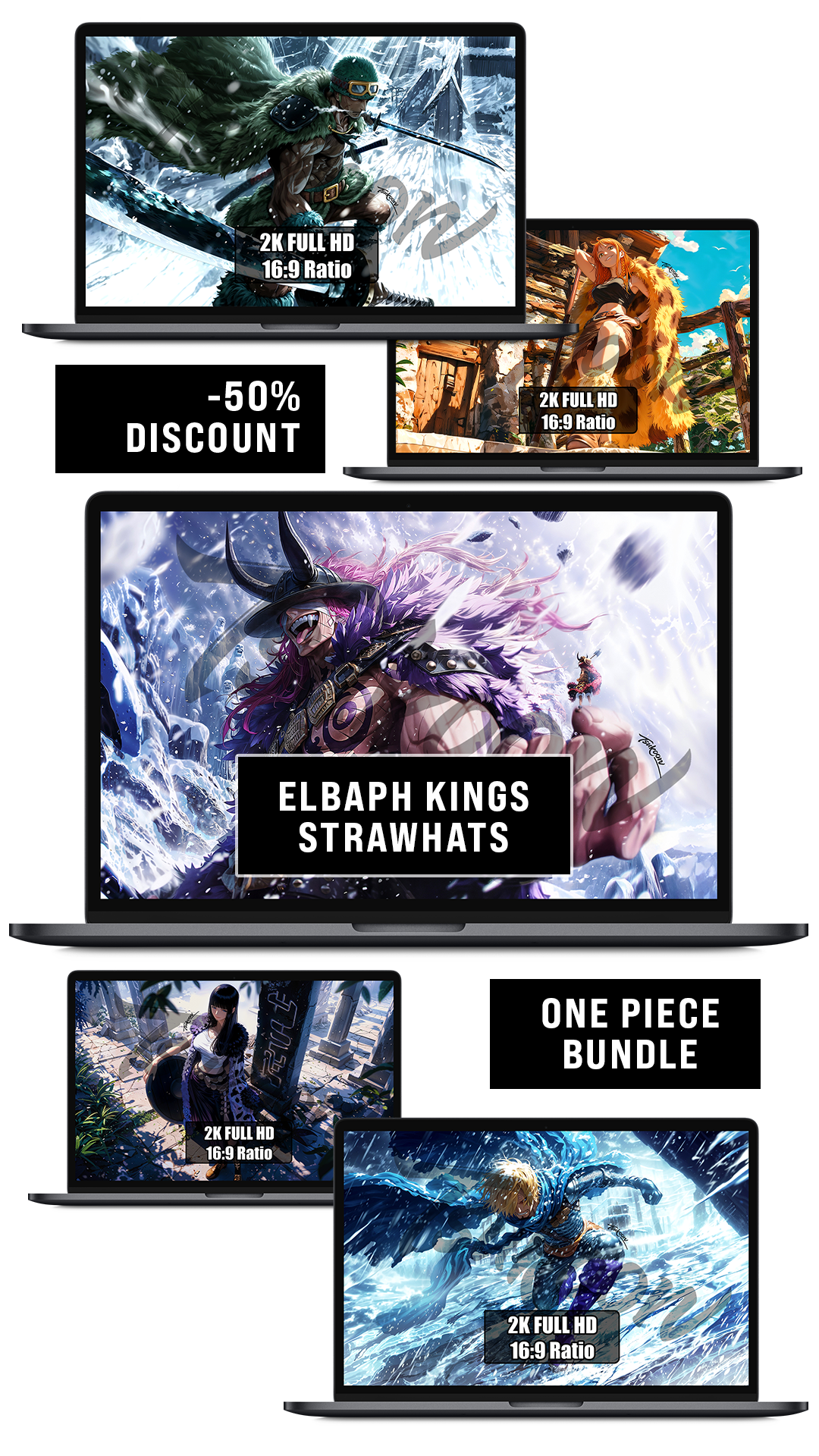 BUNDLE - ELBAPH KINGS STRAWHATS — One Piece — Pack