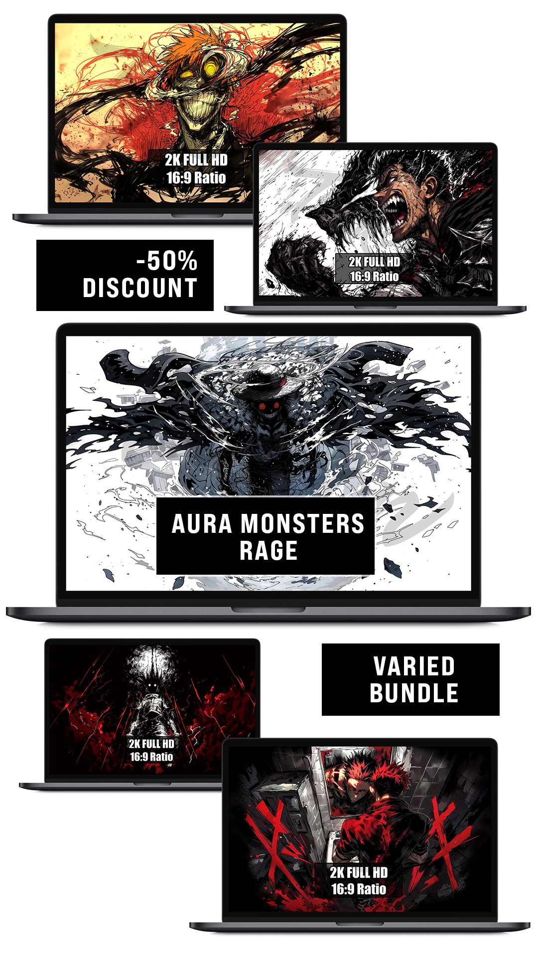 BUNDLE - AURA MONSTERS VOL.1 — RAGE — Pack