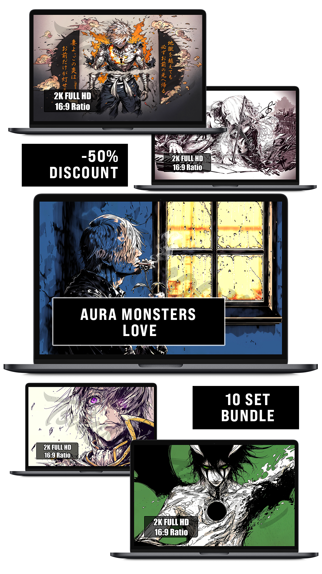 BUNDLE - AURA MONSTERS VOL.3 — LOVE  — Pack
