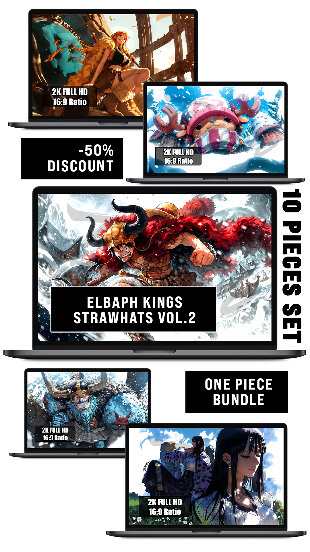 BUNDLE - ELBAPH KINGS STRAWHATS 2 — One Piece — Pack