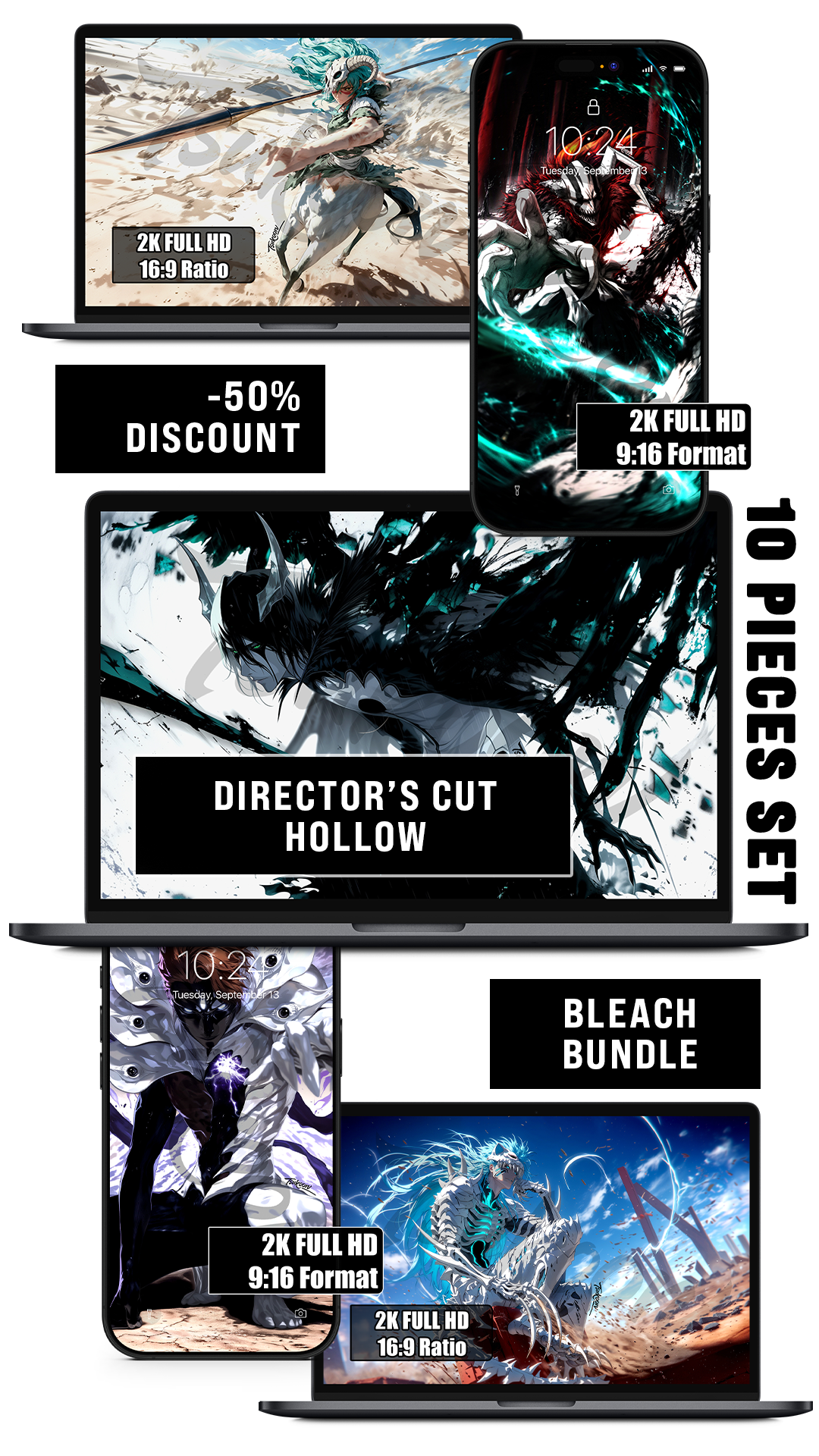 BUNDLE — DIRECTOR'S CUT - BLEACH VOL.1 - HOLLOW — Pack
