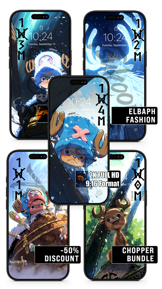 BUNDLE - ELBAPH FASHION - Chopper | One Piece — Pack ×5