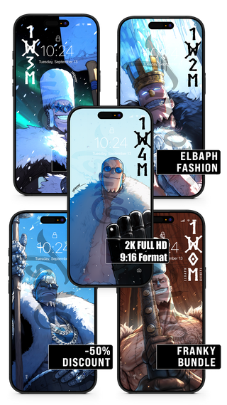 BUNDLE - ELBAPH FASHION - Franky | One Piece — Pack ×5