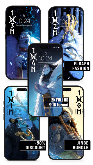 BUNDLE - ELBAPH FASHION - Jinbe | One Piece — Pack ×5