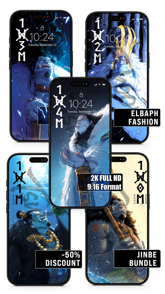 BUNDLE - ELBAPH FASHION - Jinbe | One Piece — Pack ×5