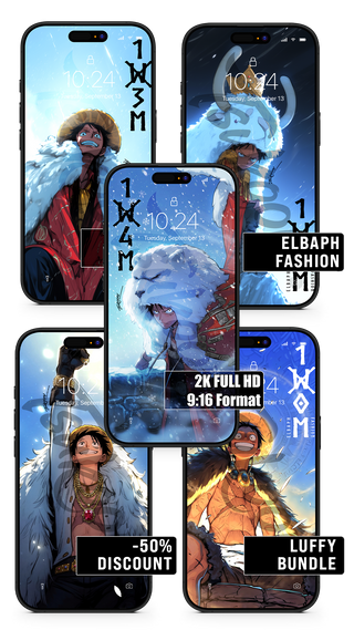 BUNDLE - ELBAPH FASHION - Luffy | One Piece — Pack ×5