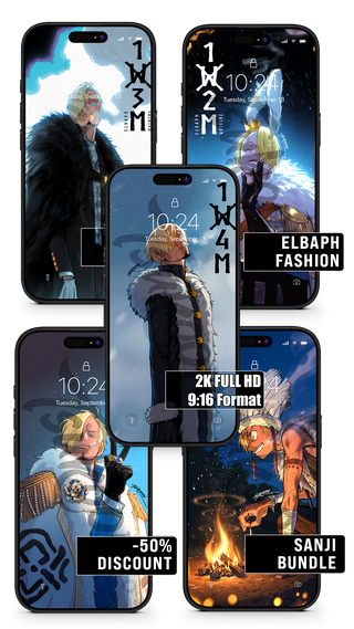 BUNDLE - ELBAPH FASHION - Sanji | One Piece — Pack ×5