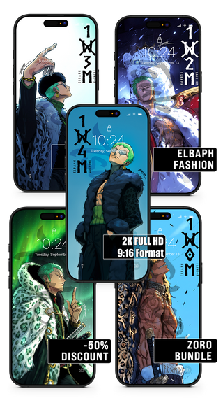 BUNDLE - ELBAPH FASHION - Zoro | One Piece — Pack ×5