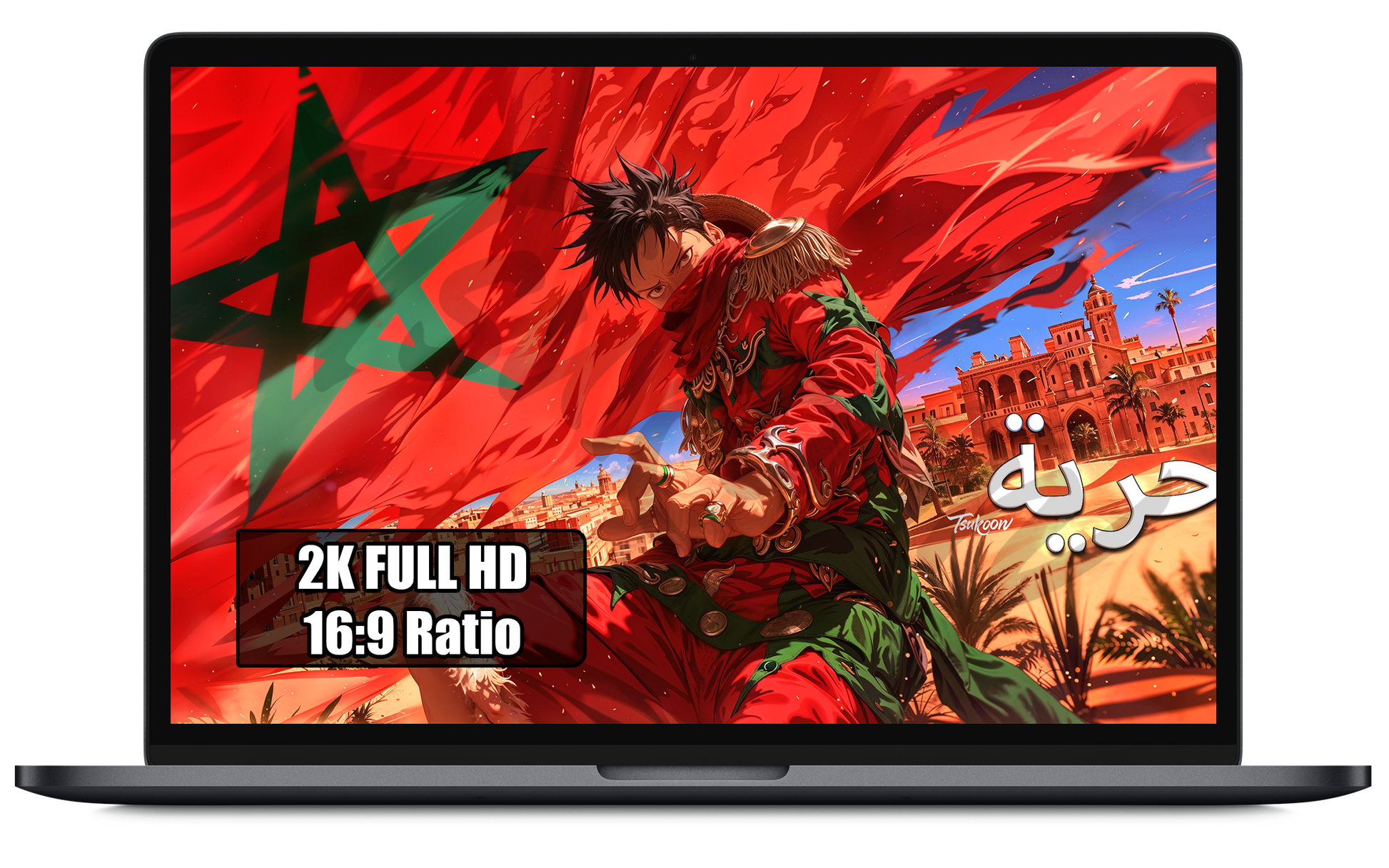 Flags of Freedom Morocco wallpaper