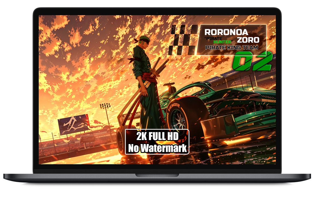 Zoro Racing One Piece Digital Wallpaper — Tsukoon.Art – Tsukoon ART