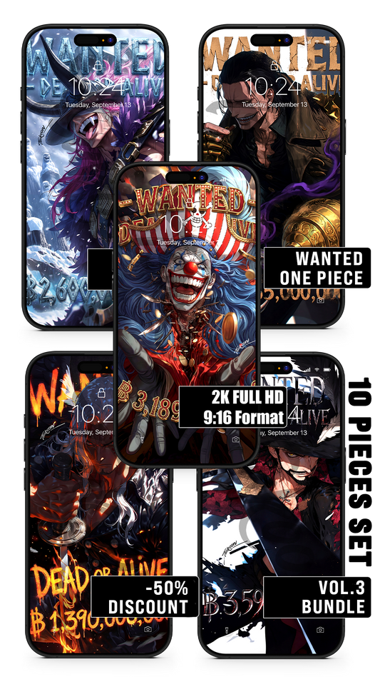 BUNDLE - WANTED DEAD OR ALIVE VOL.3 — One Piece — Pack