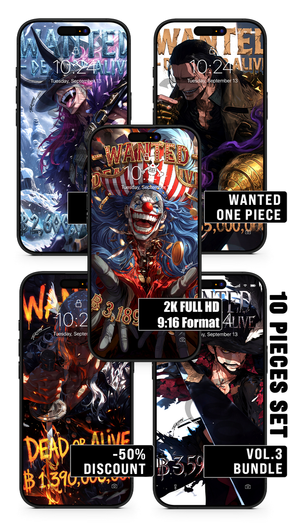 BUNDLE - WANTED DEAD OR ALIVE VOL.3 — One Piece — Pack