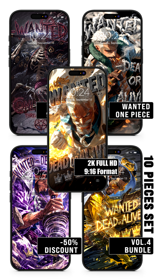 BUNDLE - WANTED DEAD OR ALIVE VOL.4 — One Piece — Pack