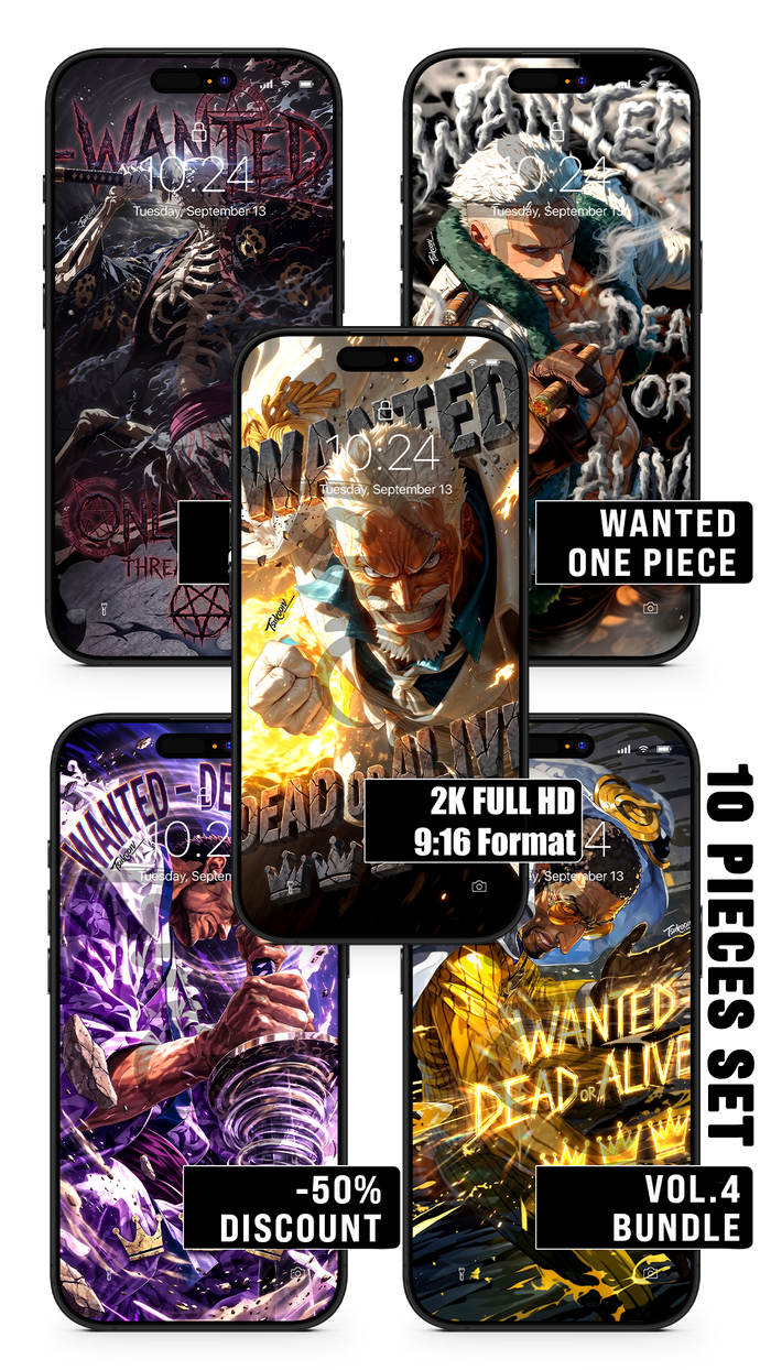 BUNDLE - WANTED DEAD OR ALIVE VOL.4 — One Piece — Pack