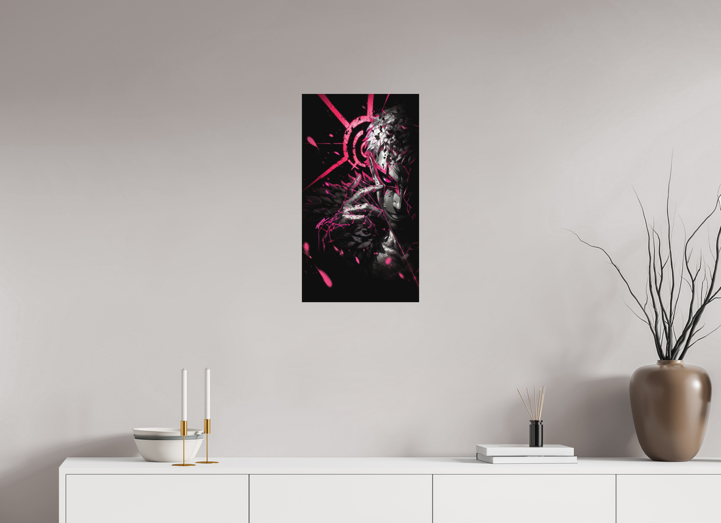36 x 64 cm, METAL PRINT MASQUERADE - DOFLAMINGO