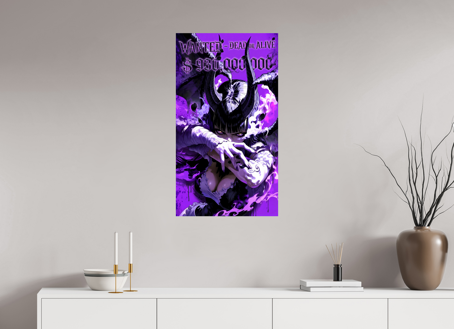 50 x 89,6 cm, PAPER PRINT WANTED - NICO ROBIN