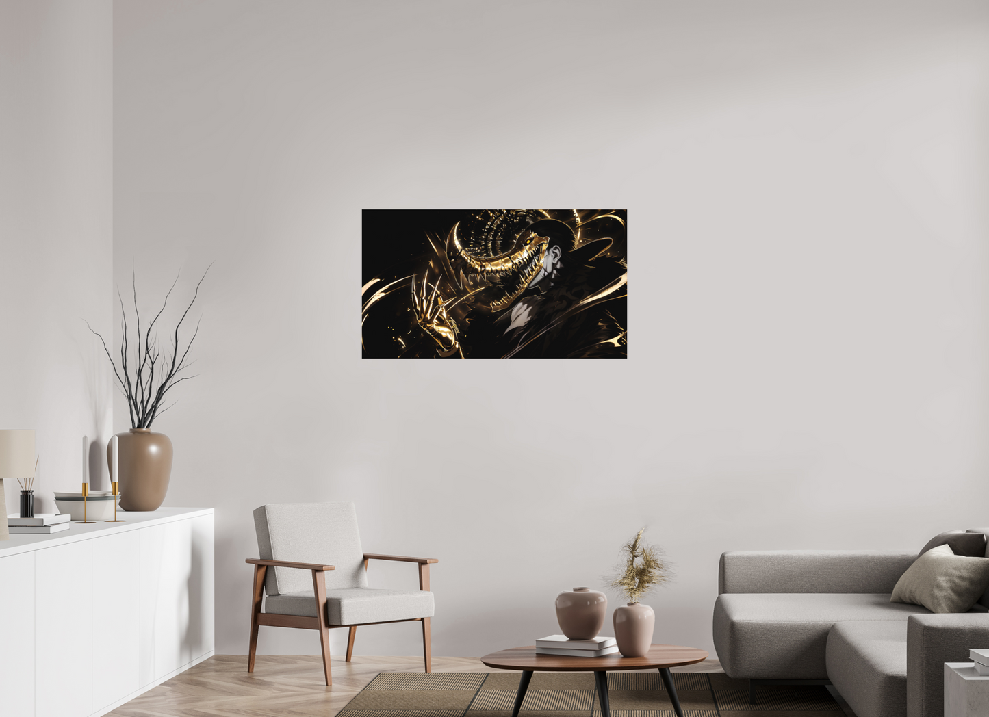 112 x 63 cm, METAL PRINT MASQUERADE - SIR CROCODILE