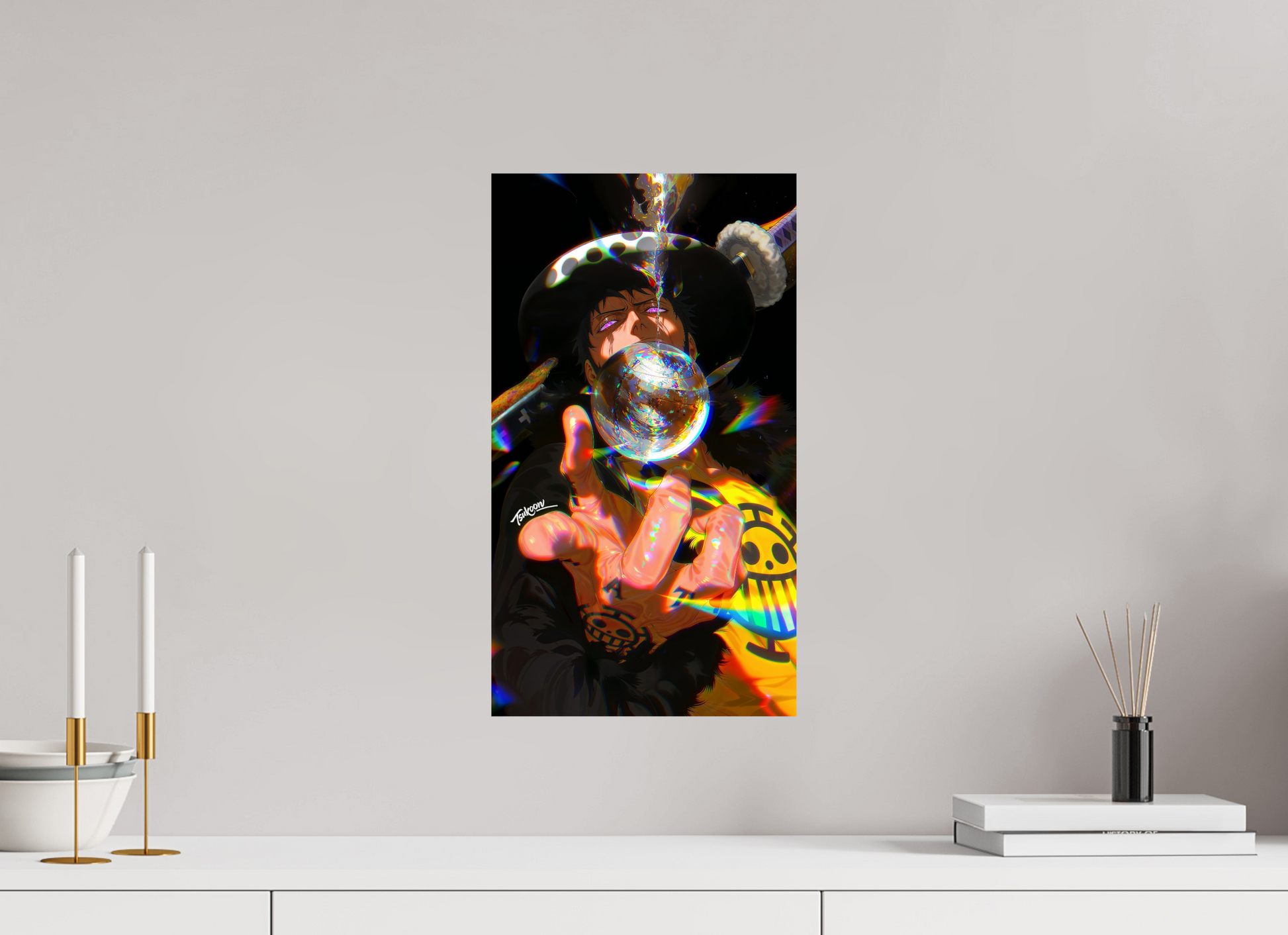 27 x 48 cm, PAPER PRINT PRINTS - ASTRAL SPECTRUM - Trafalgar D. Law | One Piece