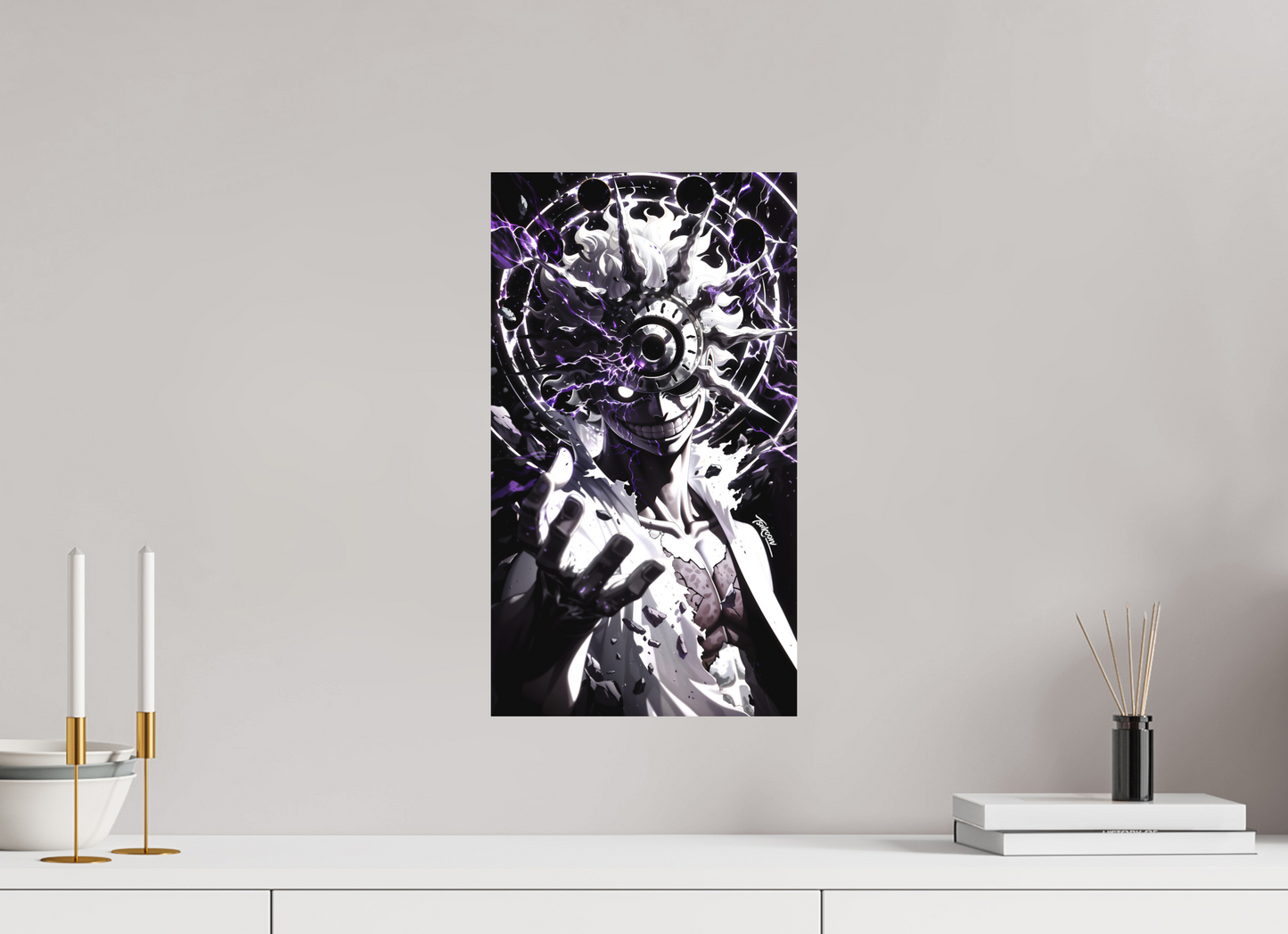 27 x 48 cm, METAL PRINT MASQUERADE - MONKEY D. LUFFY